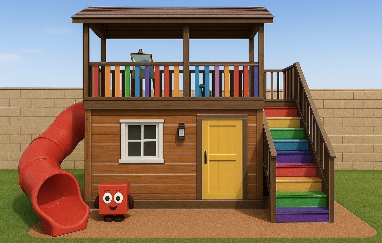 Paint Supplies to paint playhouse