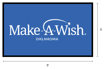 3'x5' Make-A-Wish Welcome Mat