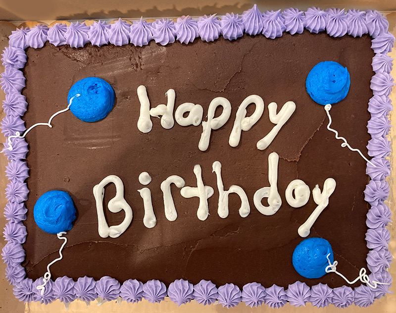 Marble Cake with Chocolate Frosting